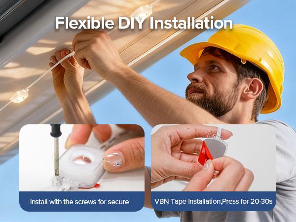 SANSI 100FT Permanent Outdoor Lights 6 x LED Strips Smart LED Lights 90 Scene Modes for Outside DIY Lighting Themes for Halloween Decorations IP67 Waterproof Works with Alexa Google Assistant TikTokShopBlackFriday SANSI 100FT Permanent Outdoor Lights 6 x LED Strips Smart LED Lights 90 Scene Modes for Outside DIY Lighting Themes for Halloween Decorations IP67 Waterproof Works with Alexa Google Assistant TikTokShopBlackFriday