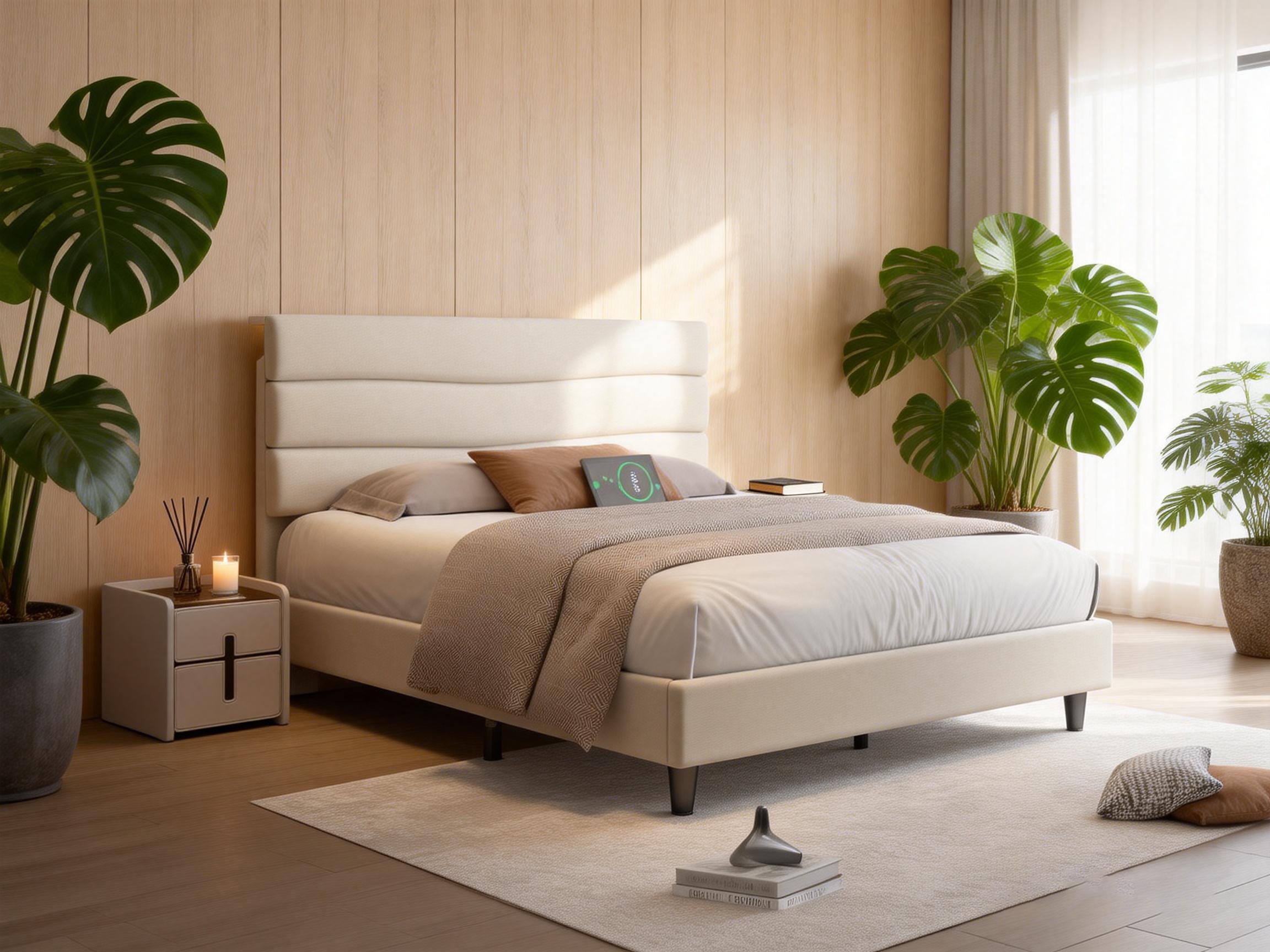 【The First Best Bed For Teens】Raybee Bed Frame Upholstered Headboard Height Adjustable Wavy Line Top Storage Shelf & USB Type-C Charging Noise-Free,Easy Assemble & Clean,Qeen Beige,Cream,Gray,King,Full 【The First Best Bed For Teens】Raybee Bed Frame Upholstered Headboard Height Adjustable Wavy Line Top Storage Shelf & USB Type-C Charging Noise-Free,Easy Assemble & Clean,Qeen Beige,Cream,Gray,King,Full