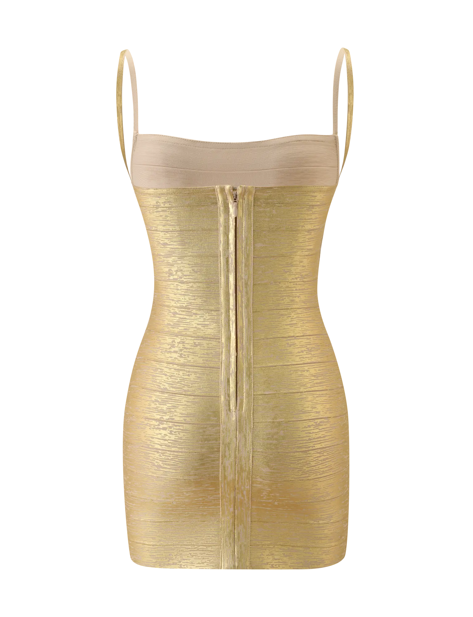 slim fit dress slacks Zapaka Women Sparkly Prom Dress Ruched Spaghetti Straps Beaded Metallic Evening Dress with Slit, Golden / US2
