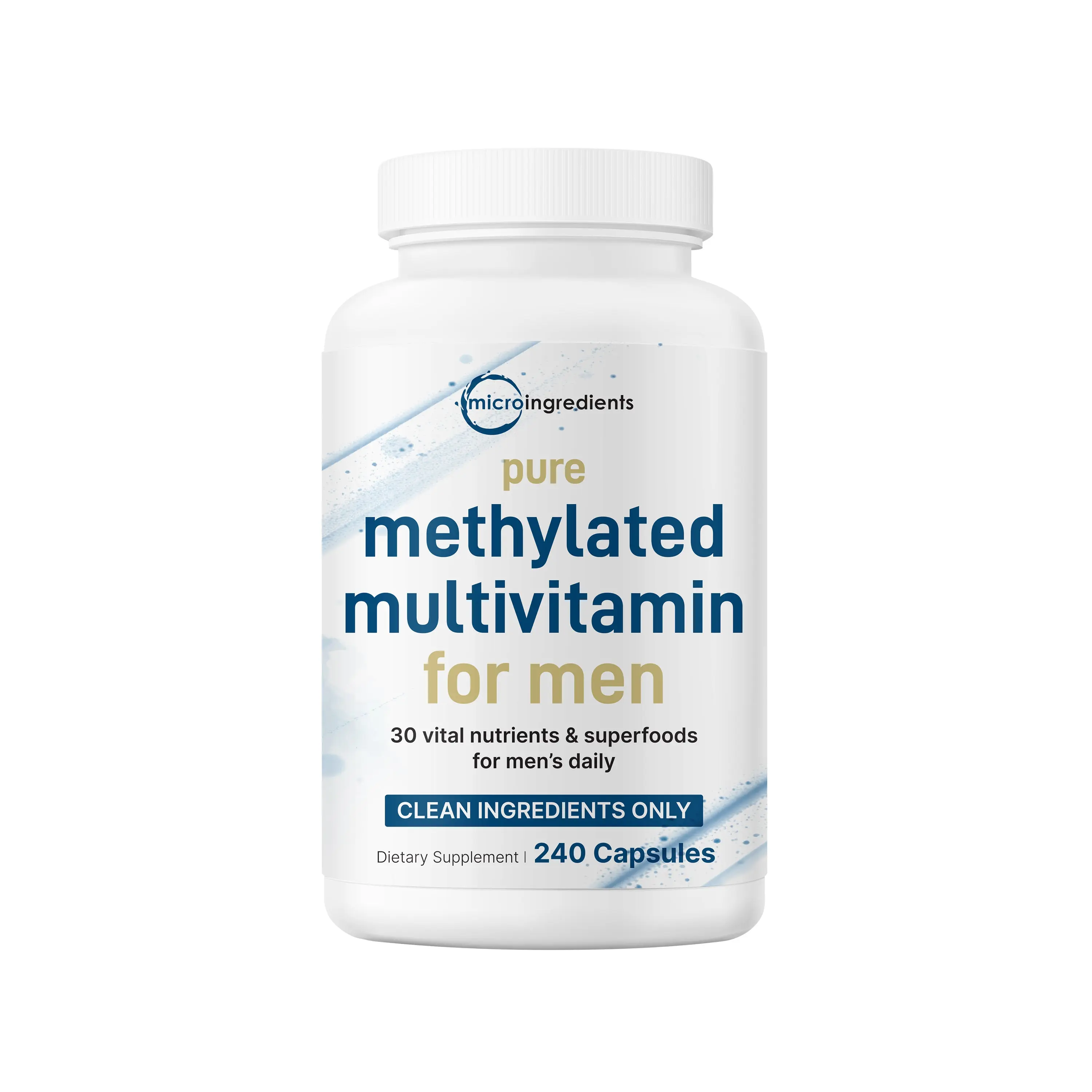Micro Ingredients Pure Methylated Multivitamin for Men, 240 Capsules