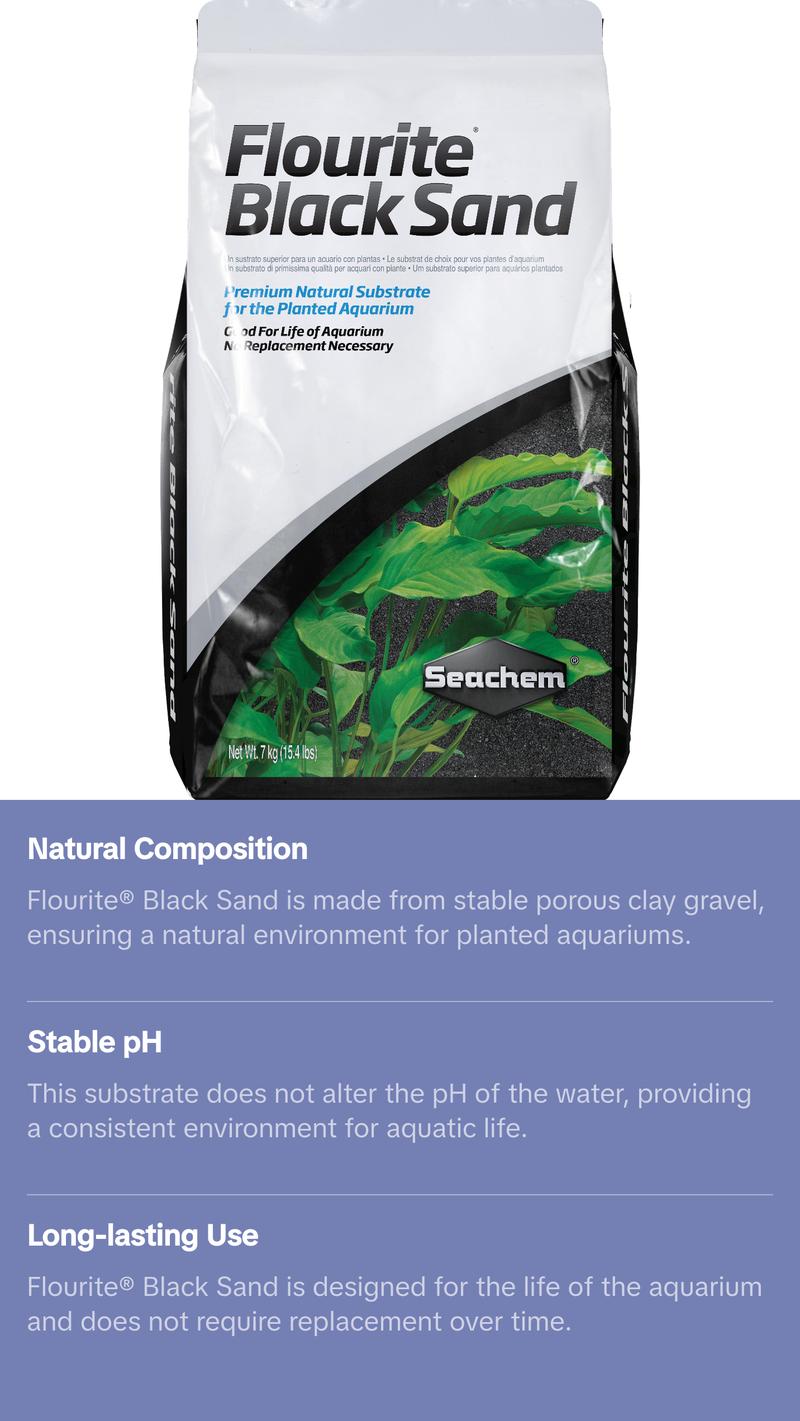Seachem Black Flourite Sand (7 kg)