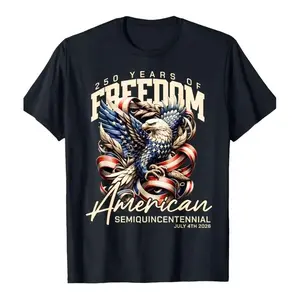 [SALE UP TO 50%] 250 Years of Freedom American Eagle Patriotic Graphic T-Shirt / Sweatshirt / Hoodie – USA Flag Vintage Shirt, Semiquincentennial July 4th 2026 Independence Day Patriotic Shirt Gift for Americans