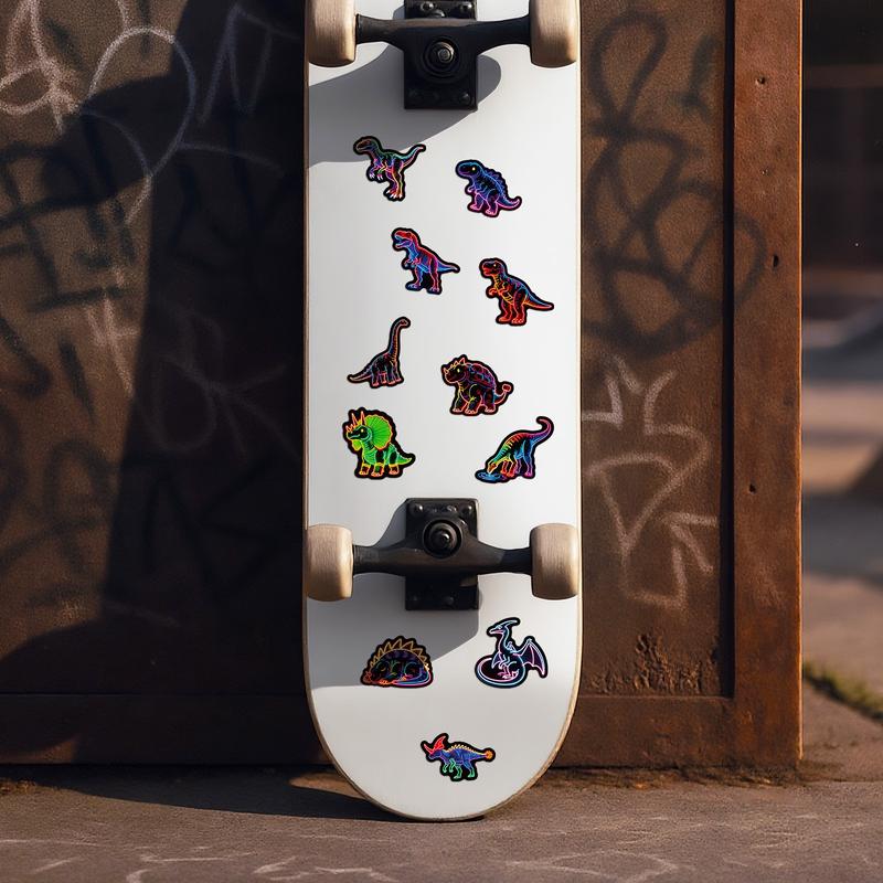 Neon Stickers 50pcs Trendy Hot-Selling 4 Series Waterproof DIY Stickers for Laptops Water Cups Phone Cases Personalized Expression