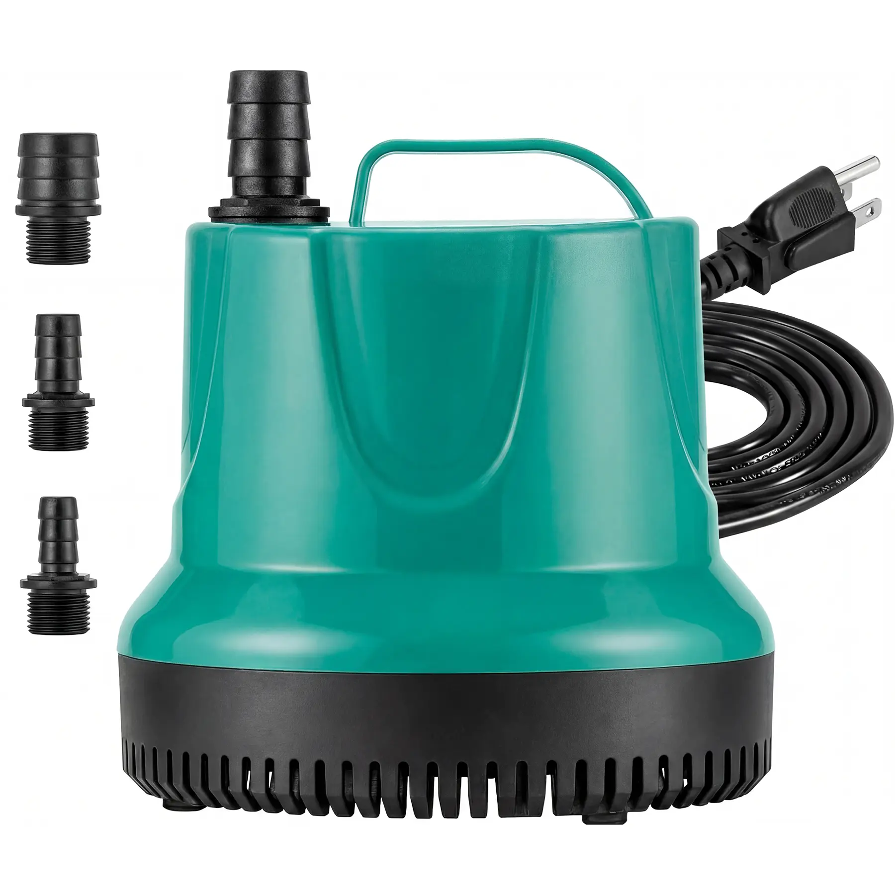 Submersible Pump 660GPH for Fish Tank, Pond, Aquarium, Hydroponic Systems with 5ft Power Cord and 4 Nozzles