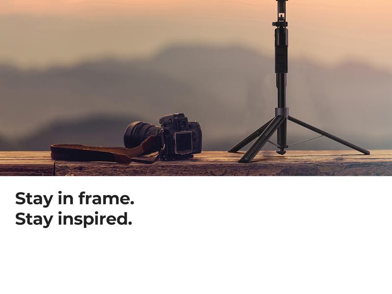 K&F CONCEPT Up to 71" Face Tracking Tripod Selfie Stick| 360° Rotation + Bluetooth Remote + Stand| 2 Fill Lights (Optional)| Black/White Textured (White Same as Black), for Travel/Live Streaming/Vloggers