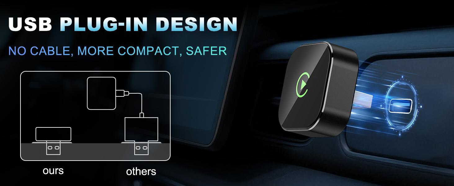 2025 Wireless carplay Adapter for iPhone/Android - Fast Connection,No Latency,Hands-Free Call wireless adapter Electronic Charger carplay dongle, suitable for factory wired CarPlay cars from 2016+,TIKTOKBLACKFRIDAY 2025 Wireless carplay Adapter for iPhone/Android - Fast Connection,No Latency,Hands-Free Call wireless adapter Electronic Charger carplay dongle, suitable for factory wired CarPlay cars from 2016+,TIKTOKBLACKFRIDAY
