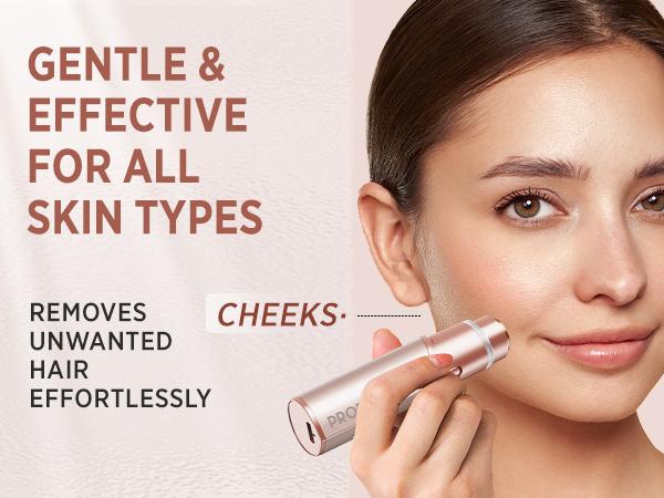 PROFEIR Facial Hair Removal for Women: Electric Hair Remover,Rechargeable Trimmer Comfort Painless face Razor for Chin Upper Lip Peach Fuzz with Light PROFEIR Facial Hair Removal for Women: Electric Hair Remover,Rechargeable Trimmer Comfort Painless face Razor for Chin Upper Lip Peach Fuzz with Light