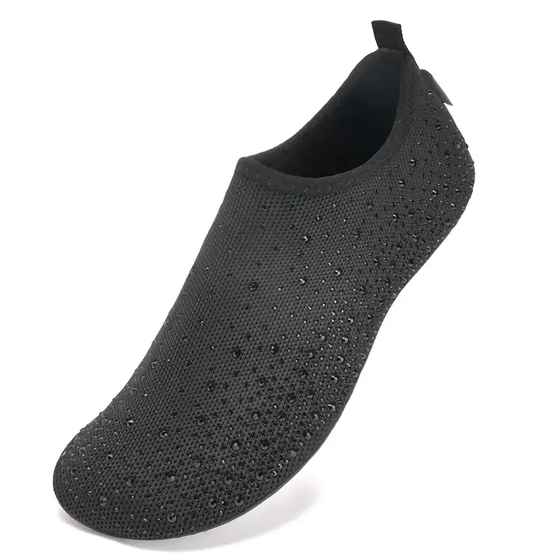 Women's Slip-On Barefoot Bling Water shoes - Athletic Shoes, Aqua Socks for Beach Swim, Yoga, Indoor/Outdoor Travel House Slippers Women’s Barefoot Walking Shoes Casual Fashion Watershoes Mesh Breathable Watershoes Quick Drying Watershoes