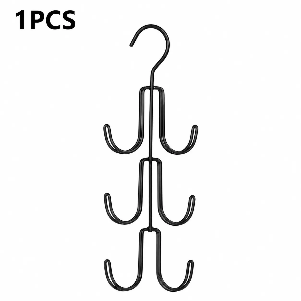 1 PCS Vertical Layers Multi-Layer Purse Hanger Organizer, Handbag Storage, Space-Saving No-Install Closet Rack for Handbags, Hats, Belts, Ties, Camisoles - Ideal for Bedrooms, Dorms