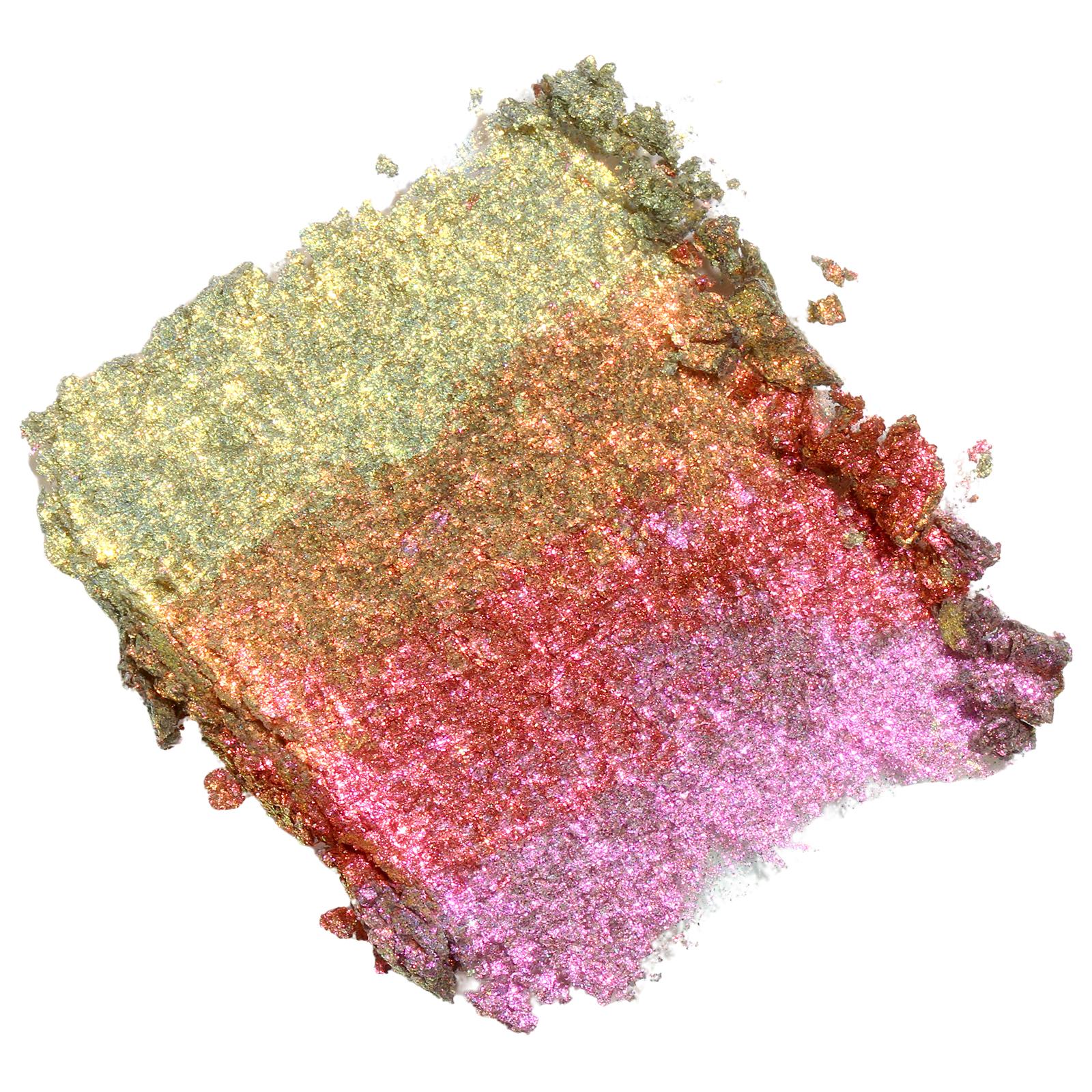 Diamond-patterned Chameleon Eyeshadow，Multichrome Face Highlighter Palette ,Multi-use, Long Lasting, High Pigment, Metallic Glitter Sparkling Eyeshadow Eyes Makeup Highlighter Radiance,Makeup Beginner Eyeshadow