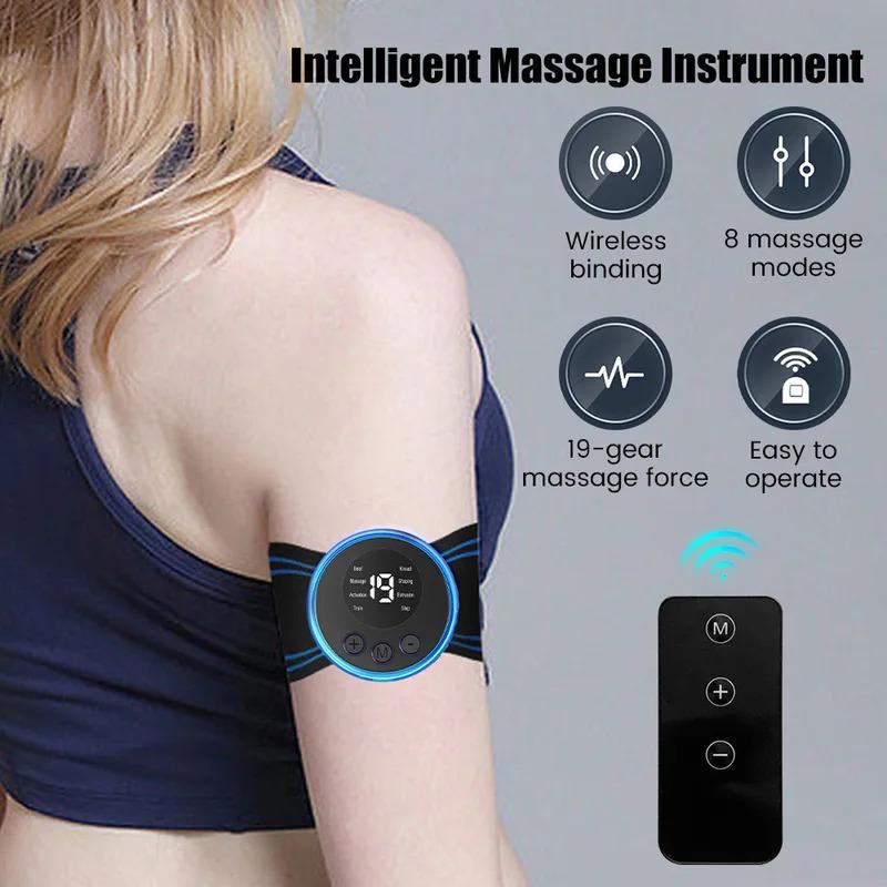 Full Body Sports Massager for Abdomen, Shoulder,Neck, Whole Body, Portable Mini Massage Patch，Non-medical devices