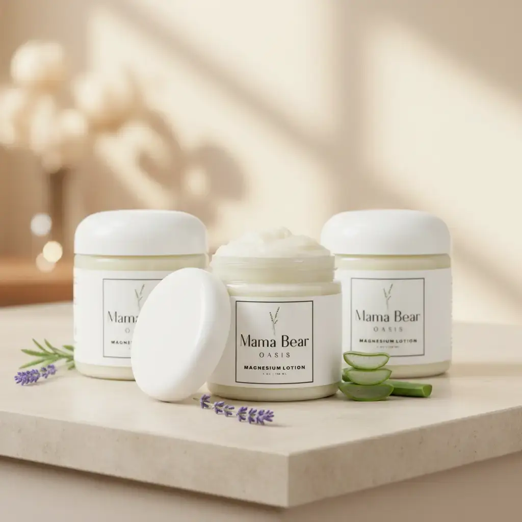 Mama Bear Oasis Lotion - Magnesium Cream - Lavender Magnesium Lotion for Foot Moisture Support Body Lotion Magic All-Day Wear Neuropathy Cream Intensive Soothing Care Hydrating,summervibe  Aloe Body Care