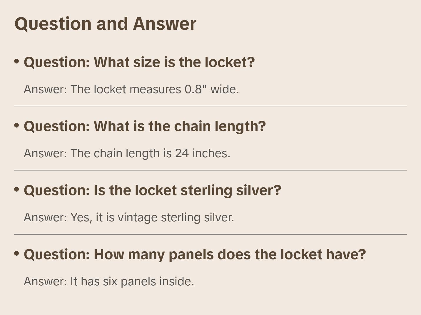 Silver Snitch Six Panel Sterling Locket Necklace