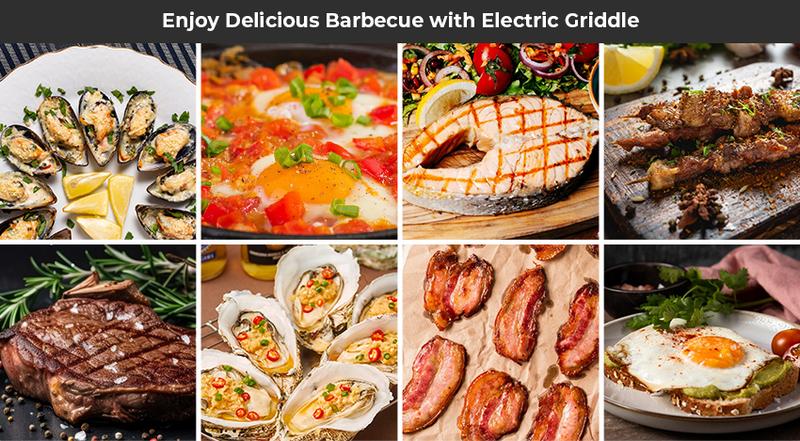 Pukomc Upgrade Indoor Smokeless Electric Korean BBQ Grill with Removable Non-Stick Coating 22.5 x 10 x 3.5 in Temperature Control Dishwasher Safe 1500 Watts Power All Purpose Grilling Portable Barbecue