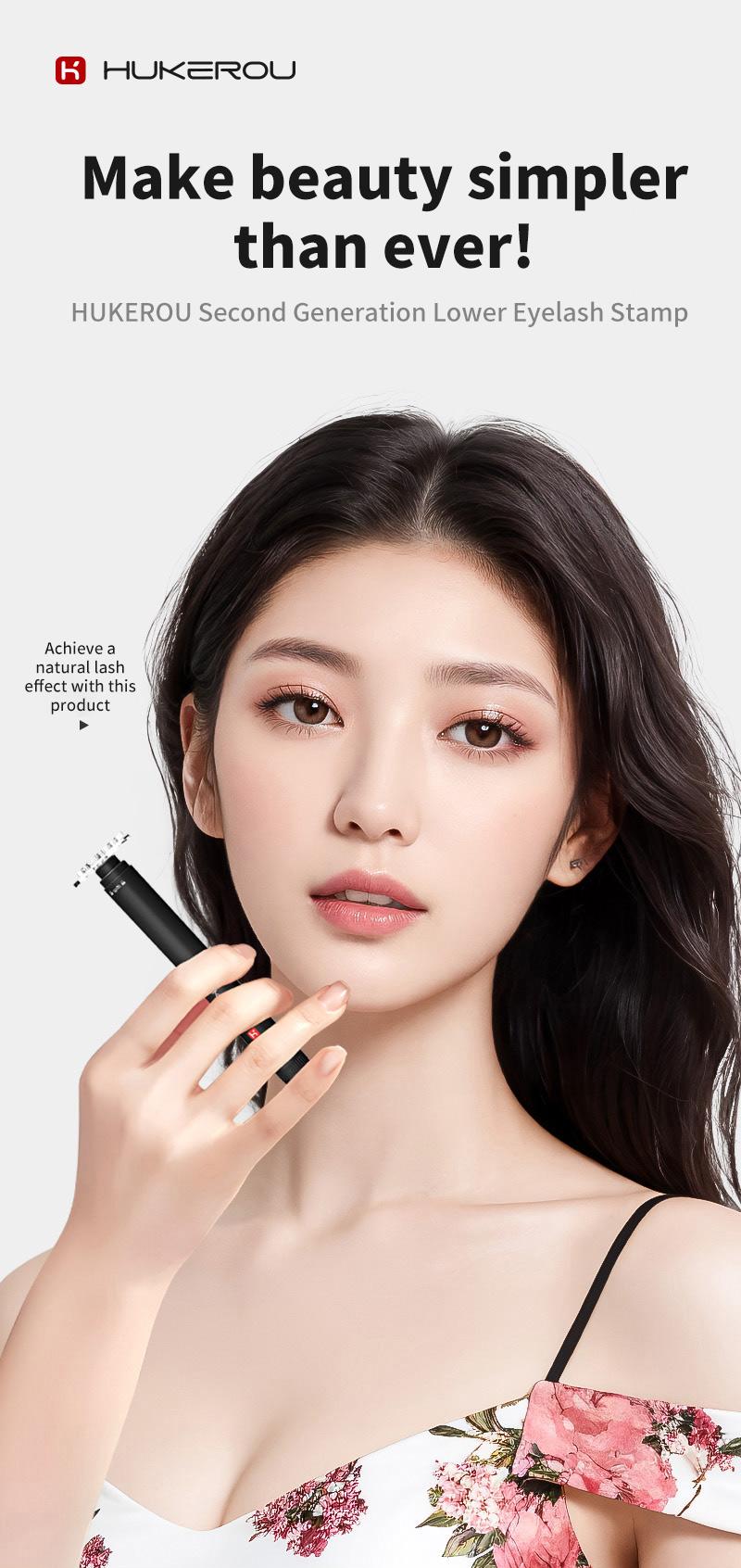 [Valentine Exclusive] Lower Eyelash Stamp 11-Piece Makeup Set – Glue-Free Long-Lasting Smudge-Proof, Water-Proof Ink, Eyeliner-Like Finish, Compact Design, Easy Application for Natural Look, Beginner Essential Cosmetics
