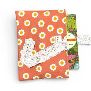 Cute Quilted Book Sleeve, Sunshine Daisies