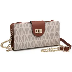 Women Small Crossbody Shoulder Bag Zip Wallet Purse Handbags Clutch Credit Card Holder with Chain Strap