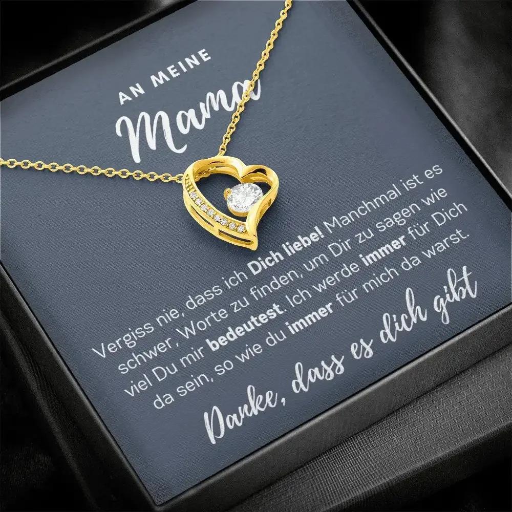 Geschenk für meine Mutter Halskette Frauen Mutter Mädchen Liebe Herz Halsketten Party Neue Modeschmuck mit Schachtel To My Mom Gift Necklace Women Mother Girls Love Heart Necklaces Party New Fashion Jewelry with Box