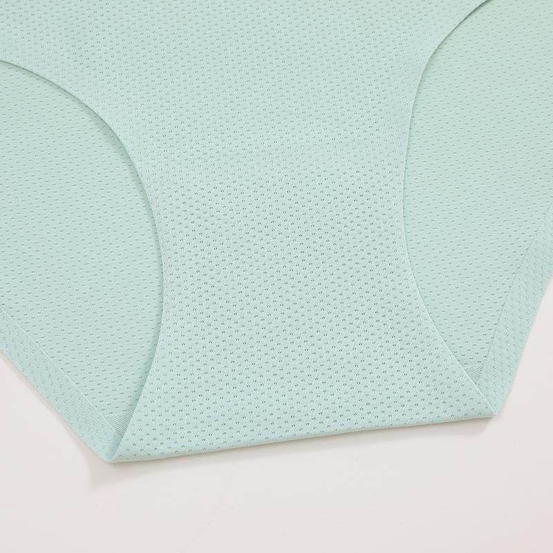 FINETOO 4Pcs  Women's Underwear High Waist Breathable Briefs Comfort  Underpants Ladies Springtok Stretch Smooth Panties 4 Pack Seamless Womenswear