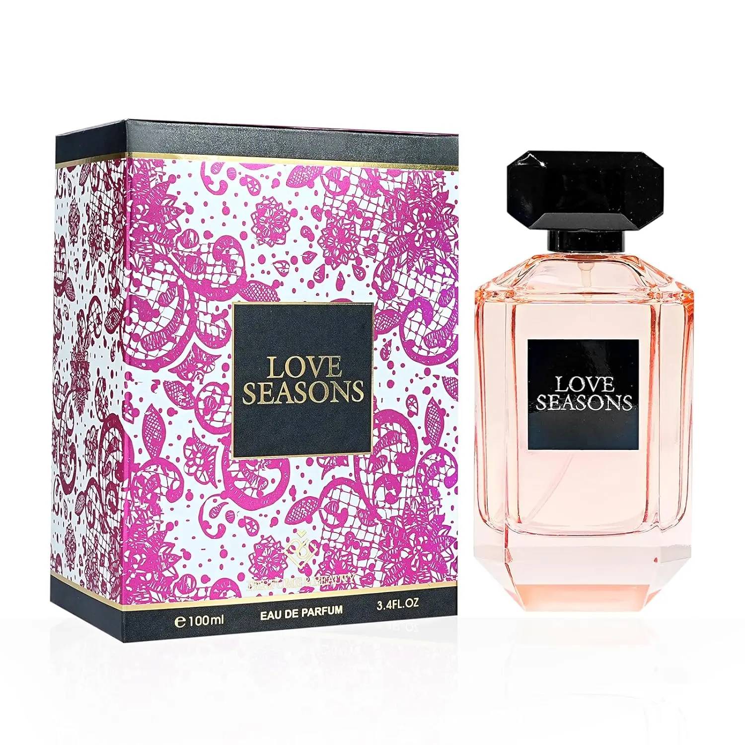 PERFUME&BEAUTY Love Seasons Eau de Parfum Spray for Women,Long Lasting Fragrance,Notes of Bergamot, Wolfberry, Pomegranate, Hibiscus, Lily, Musk, Cedar, 3.4 oz Spray, Ideal Gift for Mom, Graduate