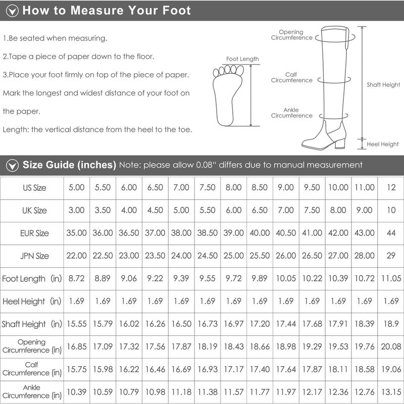 Dream Pairs Women's Stylish Knee High Riding Boots with Wide Calf Circumference with Faux Winter Comfortable Walking Shoes