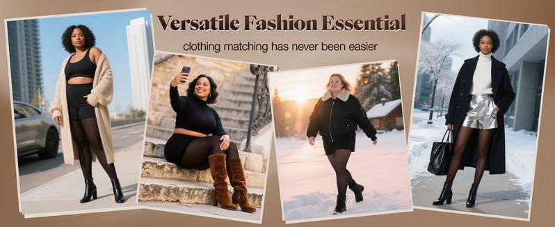 THE ORIGINAL! 5 SHADES SIZE S-3XL Magic Fleece Lined Leggings Closed Foot Fleece Tights for Women Plus Size & Light to Brown Fur Cozy Warm Winter Wardrobe Essentials Christmas gifts Stretchy Womenswear Fits Oversized Oversized Minimalist Skirts Sweaters