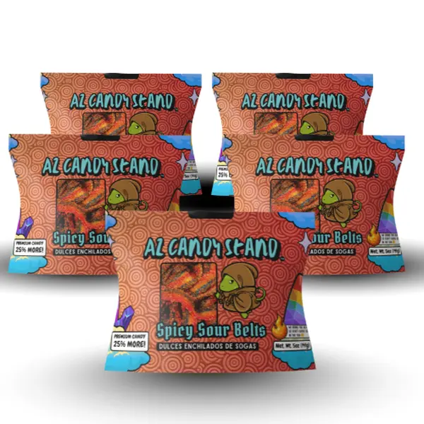 AZ Candy Stand Spicy Sour Belts Rainbow Dulces Enchilados 25% More ...