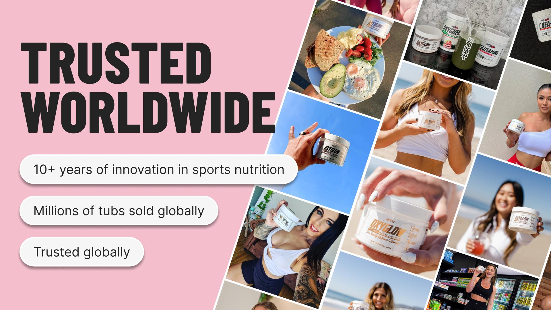 EHPlabs OxyGlow - Unflavoured Natural Marine Collagen Powder for Women's Health - Youthful Skin, Healthy Hair & Strong Nails - 12.5oz - Edible Antioxidant Complex  |