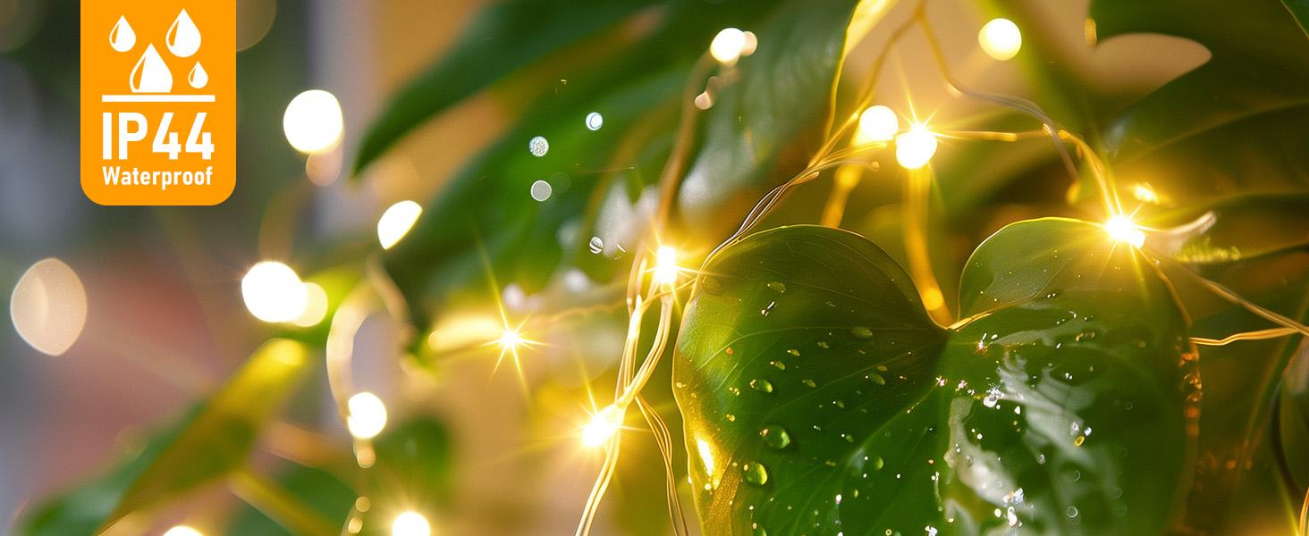 Minetom Fairy Lights Battery Operated with Remote, 33Ft 100 LED Waterproof String Lights Indoor Outdoor, Starry Twinkle Light for Christmas Home Bedroom Wedding DIY Centerpiece Decor