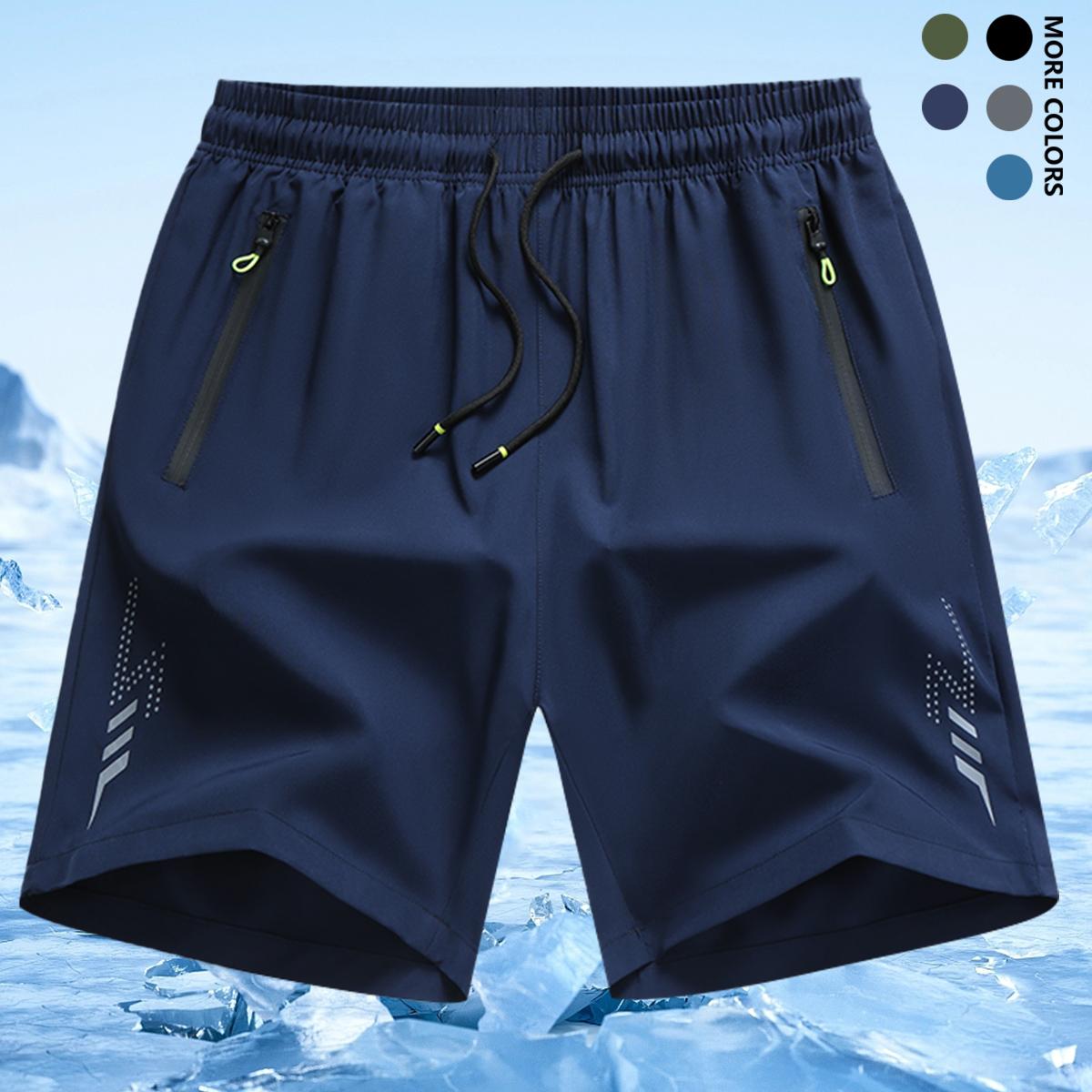 4pcs Men'S Ultra-Light Quick-Dry Sports Shorts with Zipper Pockets - Stylish Casual Running and Fitness Gear, Perfect for Outdoor Activities, Beach, and Gym, Elastic Waistband, Men Running Short, Shorts For Men, Gym Clothes For Men, Running Shorts For Men
