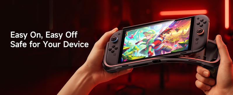 JSAUX Protective Case Designed for Nintendo Switch 2 2025, TPU Grip Portable Cover Compatible for Switch 2 Case and Joypad Controller, Accessories with Shock-Absorption and Anti-Scratch Design-Black