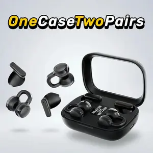 Fluffdrip Couples Gift Edition: 2 Pairs Wireless Earbuds in One Case - Q10 TWS Bluetooth 5.4 Audio Headset - Low Latency Gaming & HD Call