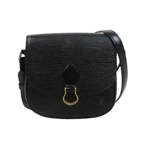 Pre-owned Louis Vuitton Epi Leather Crossbody Bags Vintage Saint Cloud PM Crossbody (Black) LOU.B.1131