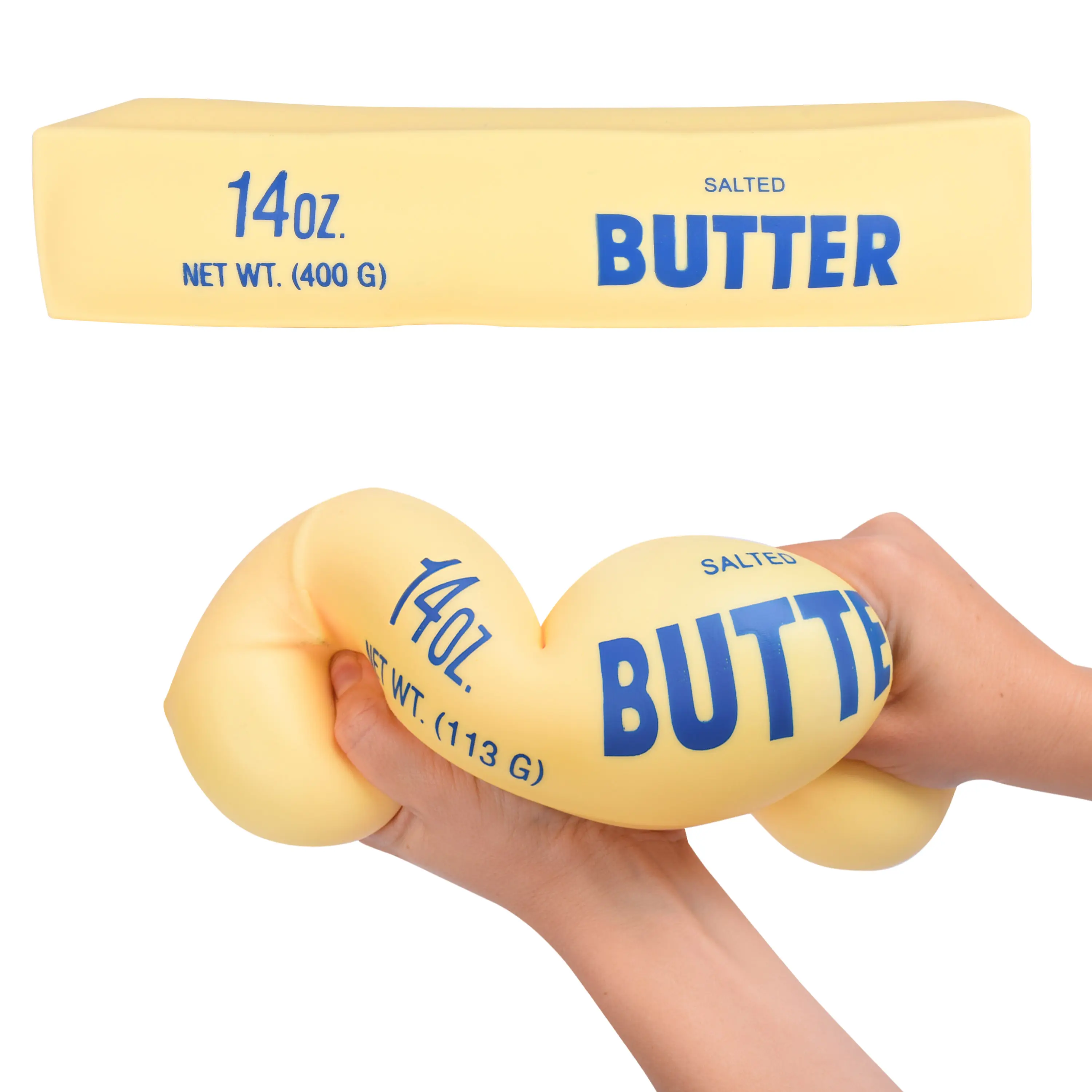 Large Squishy Butter - Viral Stress Ball Toy for Kids & Adults, 10+ Inch Jumbo Stick, Perfect Gag Gift for Ages 3+, Sensory Fidget Toy