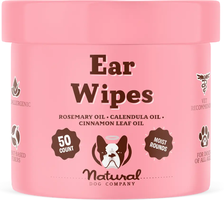Natural Dog Company Ear Wipes for Dogs - Ear Care Supplies