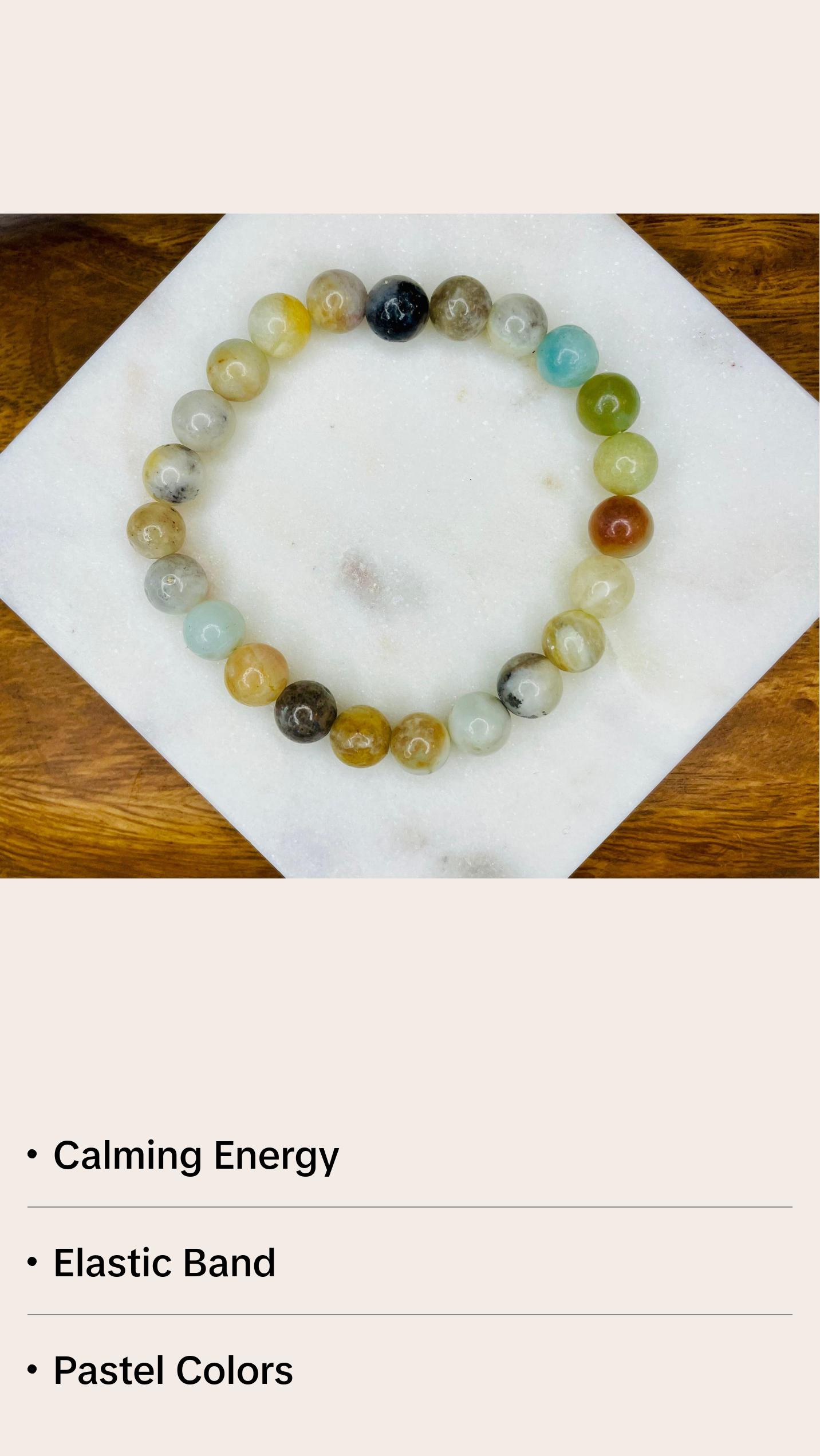 Amazonite 8mm Sphere Bracelets - Natural Beads in Various Colors, Round Design, Elegant and Unique Jewelry