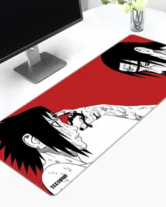 Narut0 Uchiha Brother Red Moon Anime Desk Mat Mousepad Trading Card Game Mat