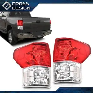 CROSSDESIGN Fit For 2007-2013 Toyota Tundra Replacement Tail Lights Brake Lamps Left+Right