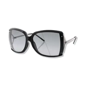 Pre-owned Gucci Black and Silver Frame Sunglasses G1163