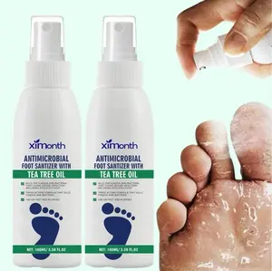 Foot Sanitizer Spray with Tea Tree Oil, 2 Counts/set Foot and Nail Sanitizer Spray, Foot Sanitizer Spray for Men and Women, Foot Care Product sanitizerspray antifungal shoe deodorizer odor treatment