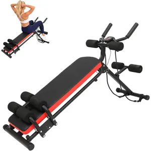 2 in 1 Ab Bench, Adjustable Ab Workout Bench,Exercise Machine Bench Home Gym for Sit-Up,Glider,Push UP, Max Weight Capacity 330 Lbs