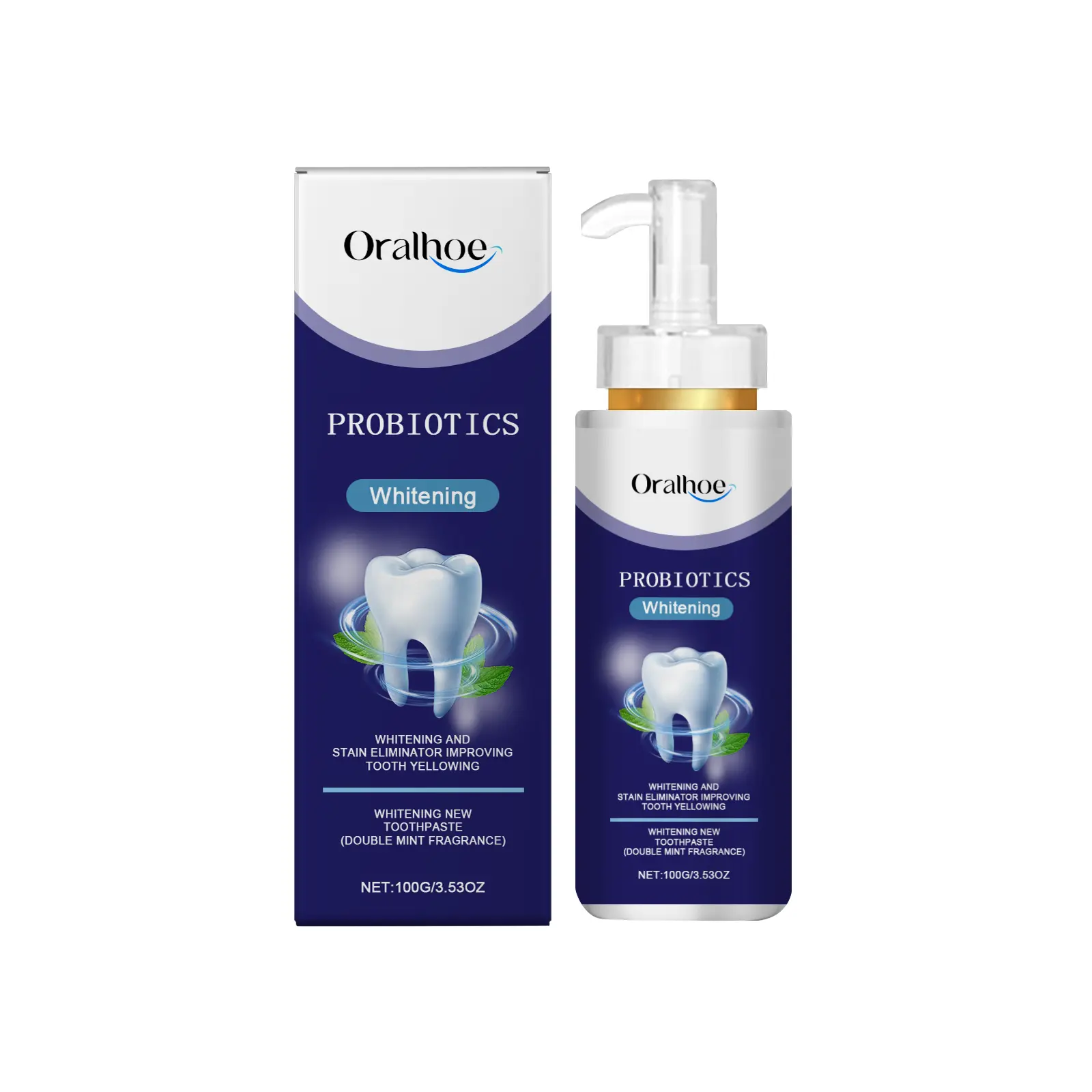 Oralhoe Oral Care Toothpaste, Gentle Cleaning Toothpaste, Fresh Breath For Daily Teeth & Mouth Care