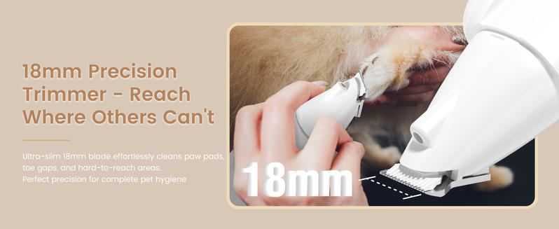 Vankoo 2-in-1 Pet Grooming Tool – LED Dog Nail Clipper & Paw Hair Trimmer, Rechargeable & Waterproof, Safe for Dogs & Cats Vankoo 2-in-1 Pet Grooming Tool – LED Dog Nail Clipper & Paw Hair Trimmer, Rechargeable & Waterproof, Safe for Dogs & Cats