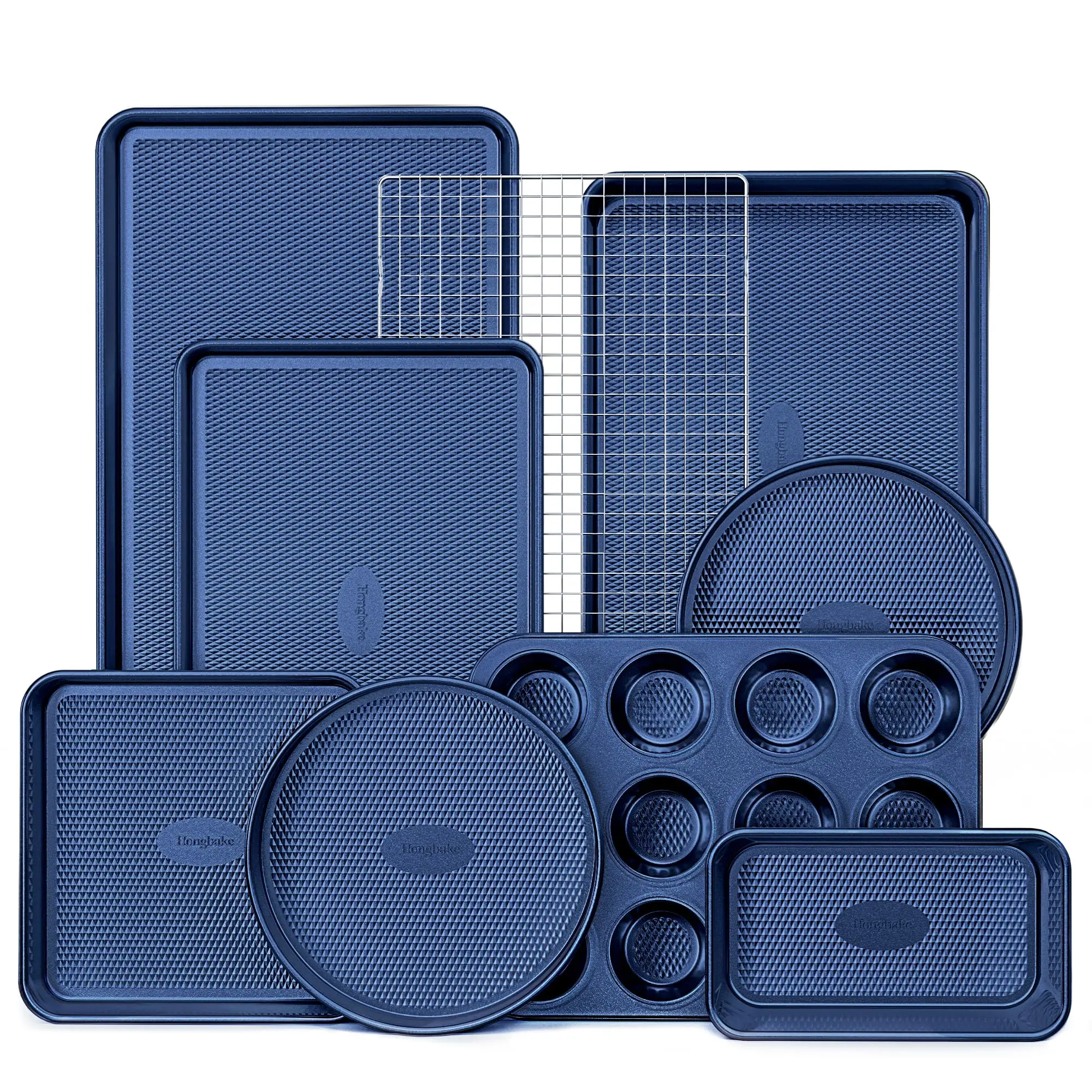 9 Pcs Diamond Texture(Blue)