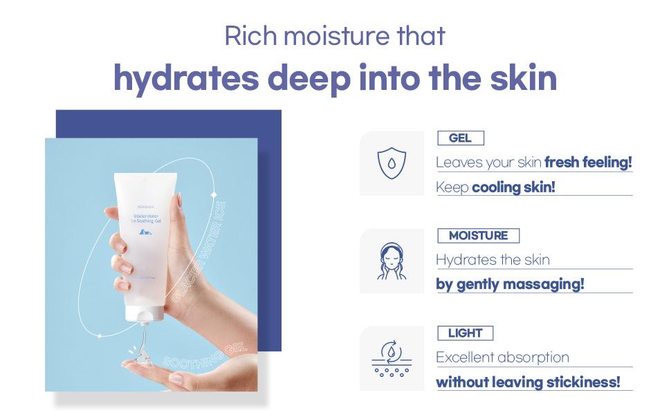 [mixsoon Official Shop] Glacier Water Ice Soothing Gel 5.07 fl.oz / 150ml - Cooling & Calming Moisturizer, Korean Glass Skincare