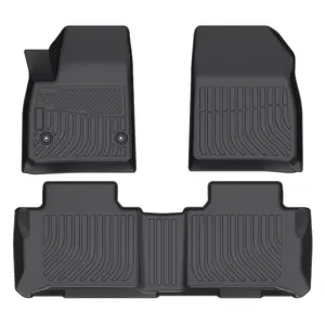 COLANAT for Chevy Blazer 2019-2026 & Cadillac XT5 2017-2025 Floor Mats 1st & 2nd Row Set (Not for Trailblazer/EV), 3D Custom Fit All-Weather Car Liners, High-Wall Waterproof, Odorless, Non-Slip, Scratch-Resistant, Easy Clean (No Cargo Liner) Protector