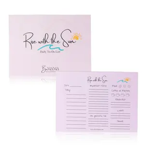 BuMama - Rise With The Sun Desk Pads Aesthetic Mat & Large Mouse Pad with Non-Slip Base for Home Office Multi-Functional Planner & Doodling Space High-Quality Paper Easy Tear-Off Sheets