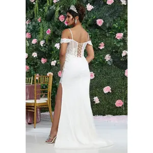 Royal Queen RQ8107 Ivory Beaded Applique Wedding Dress
