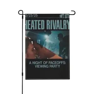 Heated Rivalry Garden Flag 12x18 Inch Double Sided Decoration for Outside Yard