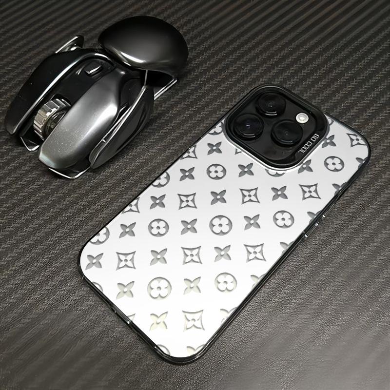 Classic Floral Patterns TPU Laser Craft Phone Case for iPhone 17 16 15 14 13 12 11 Anti-Drop Protective Cover